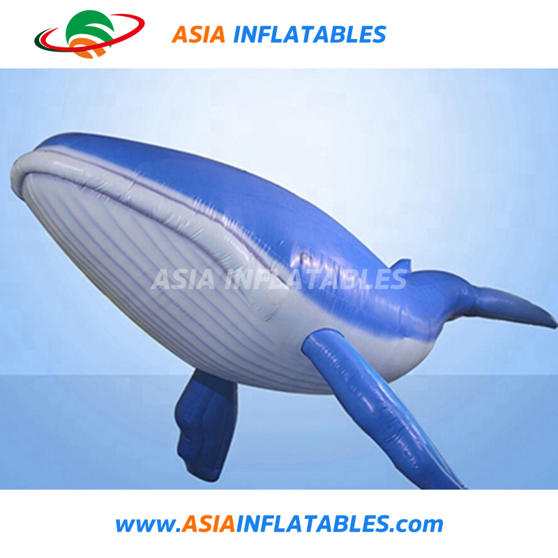 New Style Outdoors Parade Inflatable 6m Walking Whale with LED Lights
