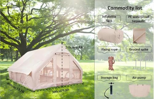 Палатка надувная туристическая 4-8 чел водонепроницаемая оксфорд 13×9.8 футов