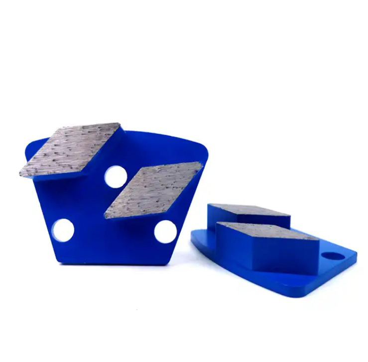 Double-Rhombus Bar Trapezoid Diamond Grinding Shoes for Universal Installing Floor Grinder