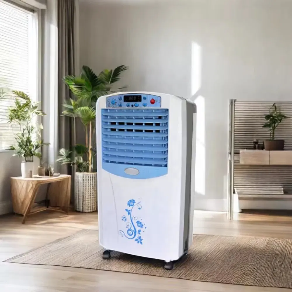 Hot Sale Small Portable Evaporative Air Cooler with Water AC Powered for Household Outdoor Garage RV Hotel Use