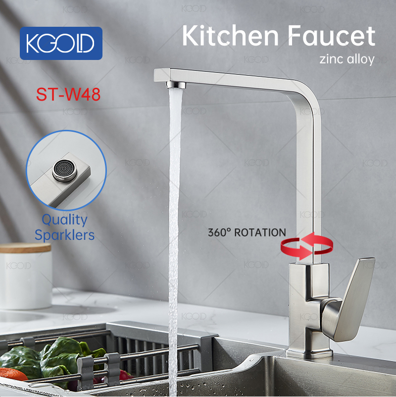 Zinc Alloy Coated Brass Hot and Cold Mix Tap for Kitchen Sink