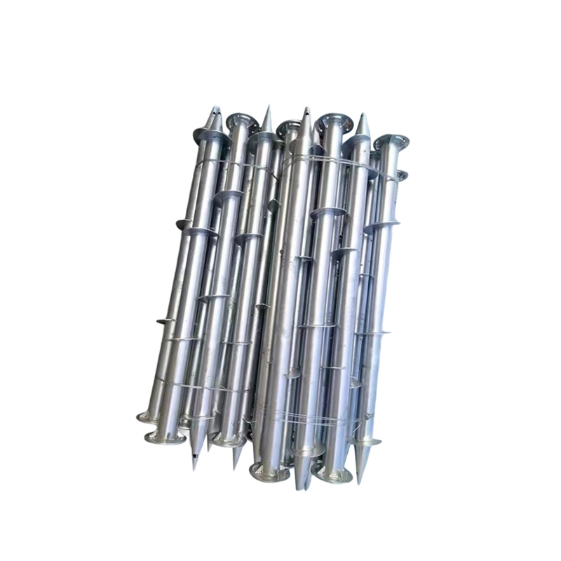 Винтовые сваи для солнечных панелей с оцинковкой