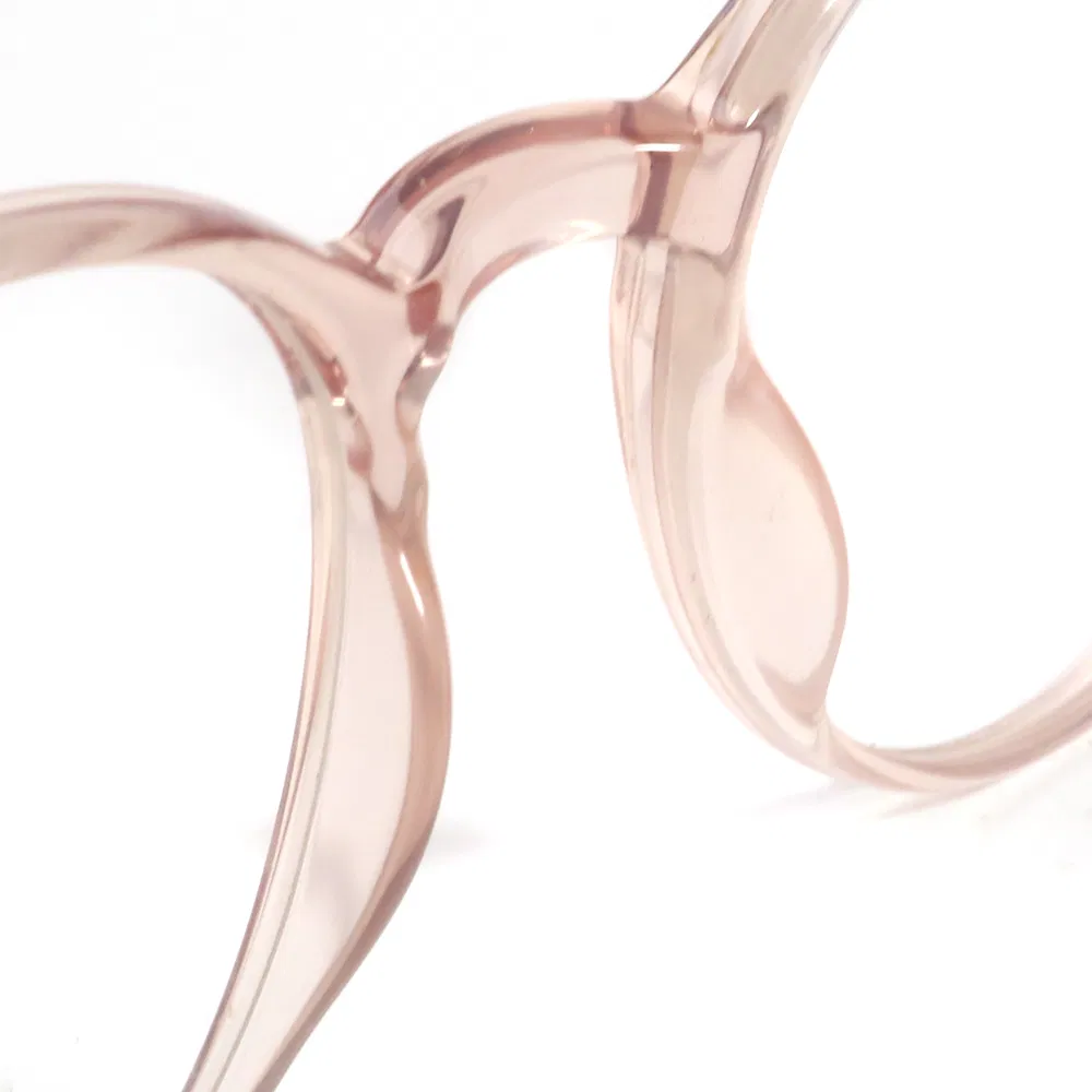 2025 Round Pink Eyeglasses Frame Injection Acetate Frame Glasses