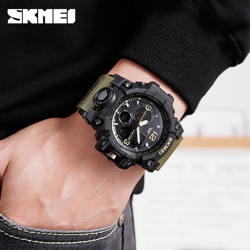 Skmei 1155b New Style Men's Silicone Strap Luminous Business Fashion Quartz Watch