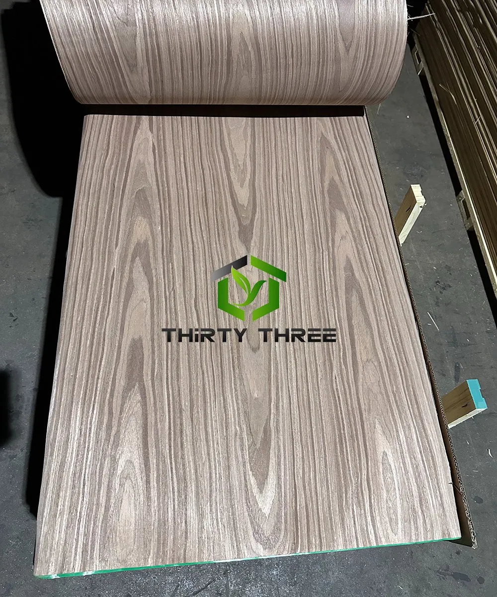 China Budget-Friendly Black Oak Engineered Veneer for Plywood MDF Ready, 640X3100mm