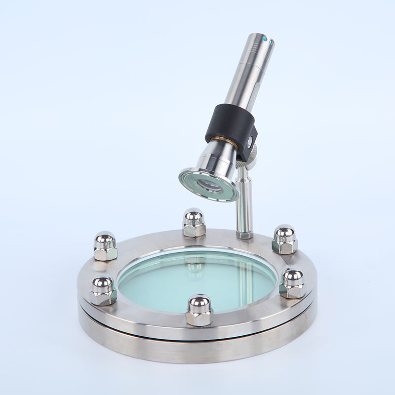 Pharmaceuticals Stainless Steel 304 316L Container Sight Glass Sanitary Flange Sight Glass with LED Light