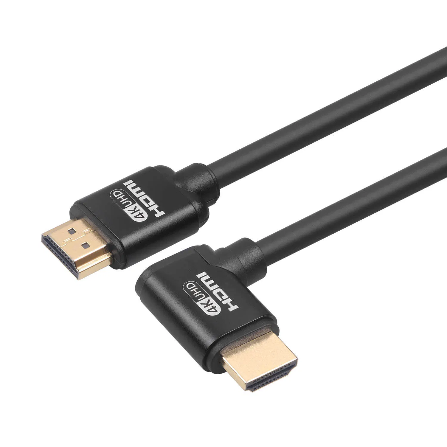 Right Angle 270 Degree to Vertical Right HDMI 2.0 Cable, Support 4K 18g 3D Video, Ethernet, Arc