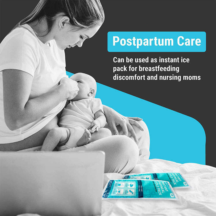 High Quality Disposable Maternity Absorbent Wingless Perineal Ice Packs Sanitary Napkin Manufacturer's Postpartum Hot Cold Packs