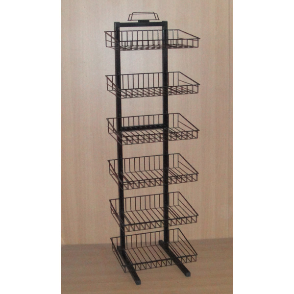 5 Tier Iron Wire Basket Floor Storage Stand (pH12-588)
