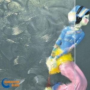 5mm 6mm 8mm Ultra Clear Fluted Moru Pattern Tempered Glass