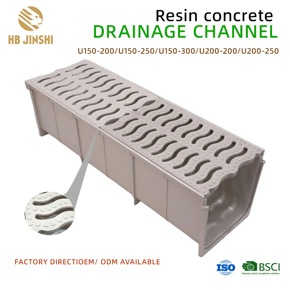 Heavy Duty Reinforced Plastic (FRP) Channel Floor Trench Drain System Fiberglass