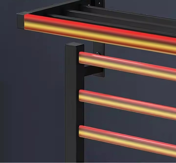 Premium Electric Heated Towel Rack - Stylish Aluminium Warmer