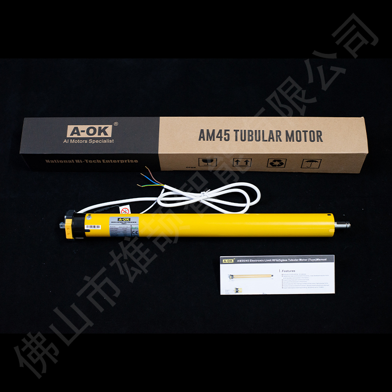 High Torque Motor Aok Am45-20/17-Mel-Z 45mm Tubular Motor Zigbee Control