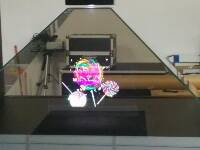 Holo Box, Clear Glass Display Showcase with Light, Hologram Device