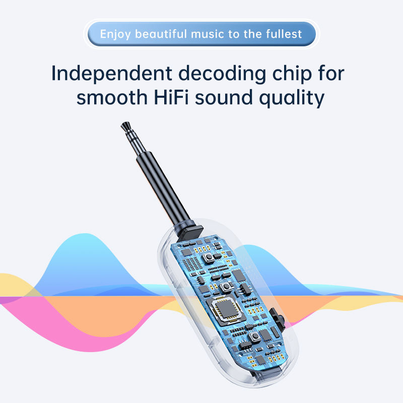 Bluetooth Adapter 5.4 Receiving Transmitter Car Aux Two-in-One Aircraft Fitness TV Special Wireless Transmitter