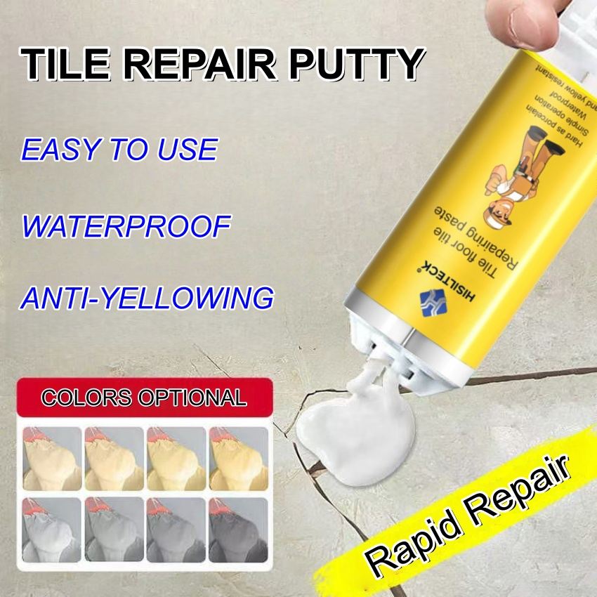 Tile Repair Putty for Ceramic Floor Tiles, Damaged Sink, Patching and Filling, Marble Crack Repair