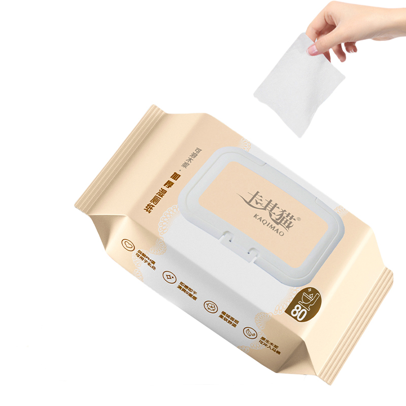 Eco-Friendly Wood Pulp Pure Water Disposable Wet Toilet Paper Wipes