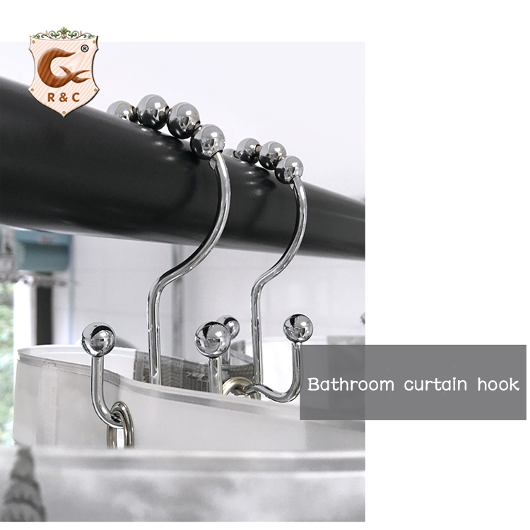 Manufacturer Supplier Wholesale Custom Printed Bathroom Shower Curtain Rings