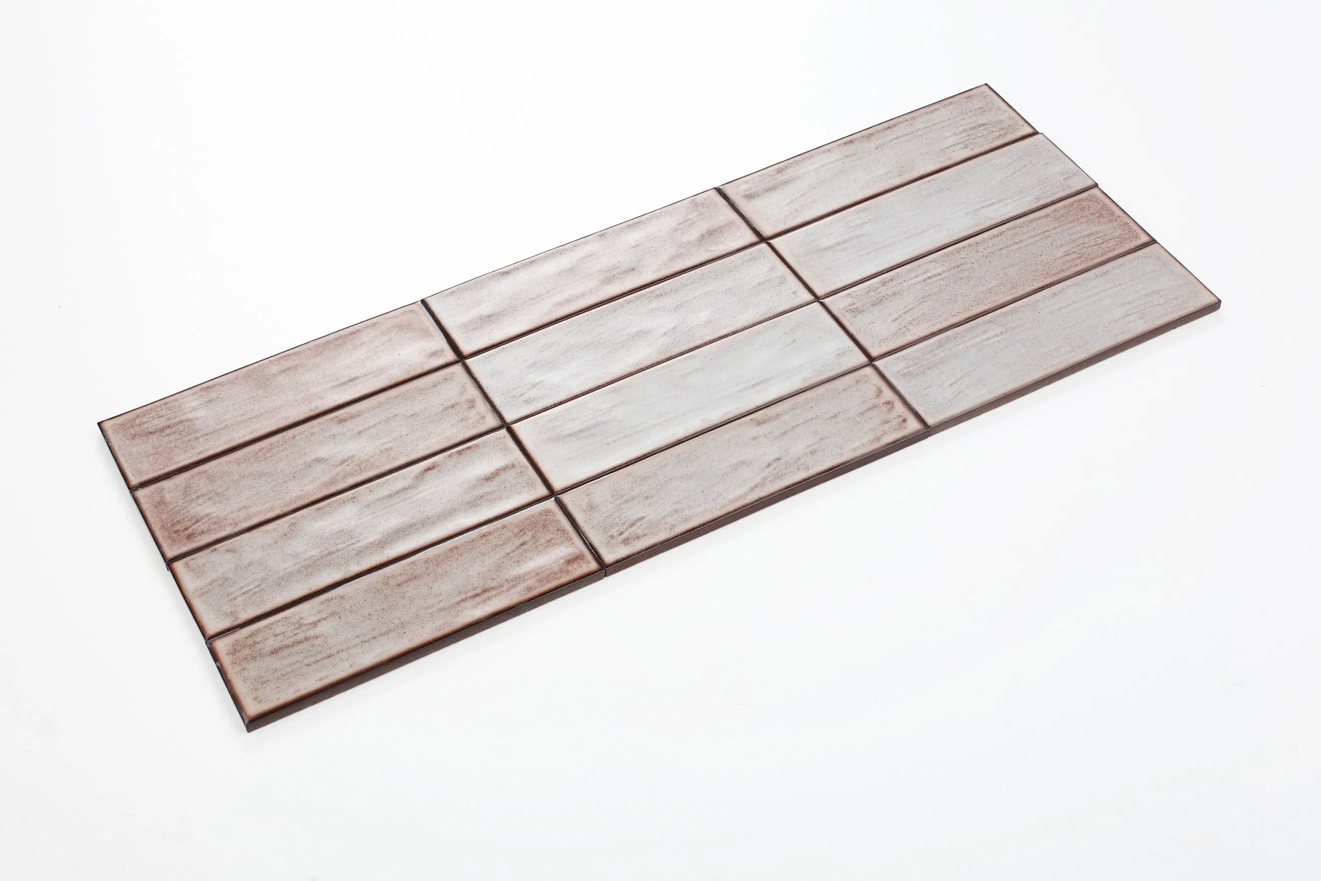 High Quality Glazed Strip Waterproof Matte Subway Tile Porcelain Tiles Living Room Wall Home Decoration for Hotel Villa