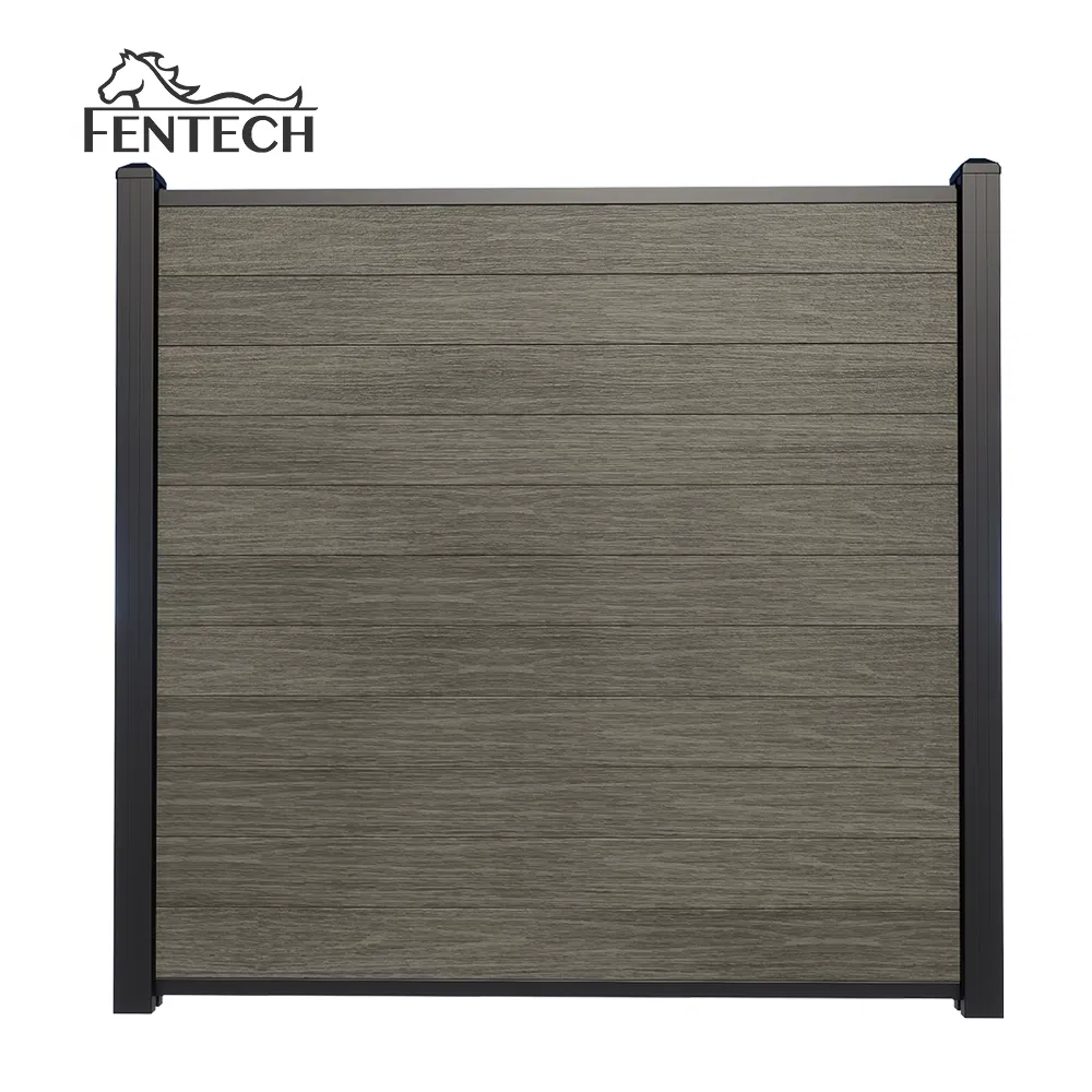 Easy Installation WPC Fence Panel Outdoor Wood Plastic Composite Privacy Fence for Garden Balcony