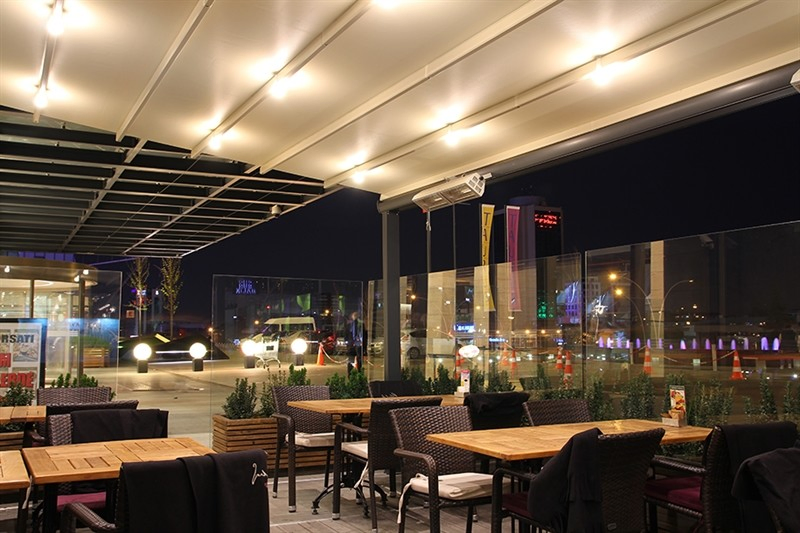 Outdoor Motorized Aluminum Retractable PVC Waterproof Awning