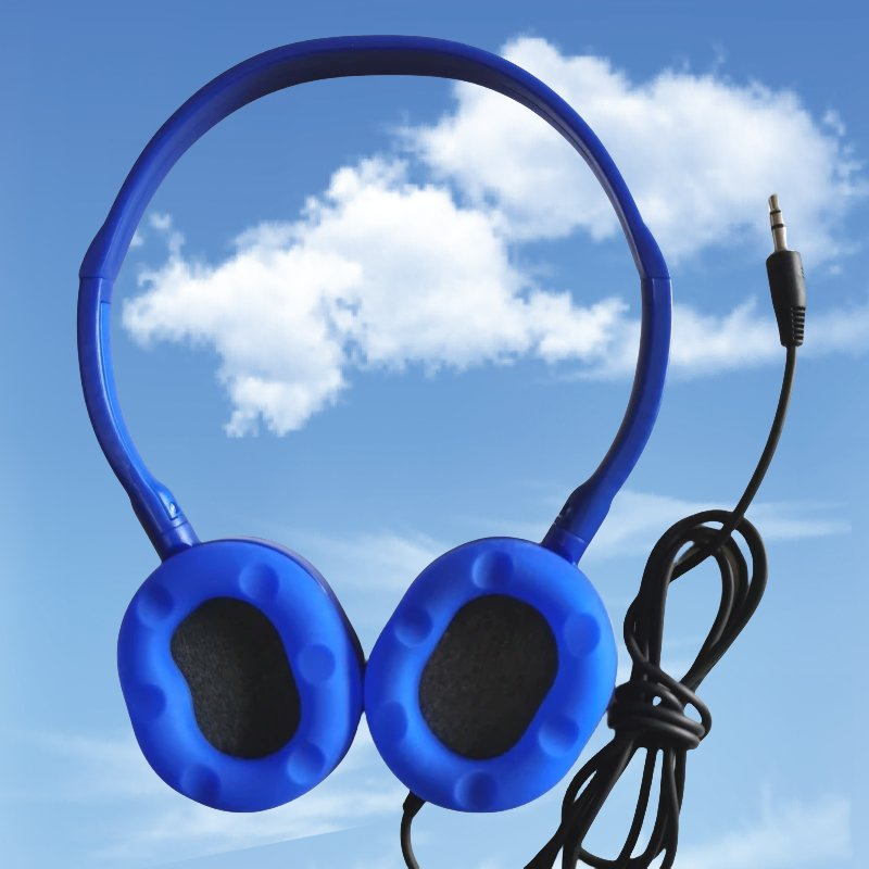 Hot Sale 3.5mm Connector Wired Aviation Headsets Cheapest Disposable Headphone for Students Kids Tourist Bus Hospital Airline