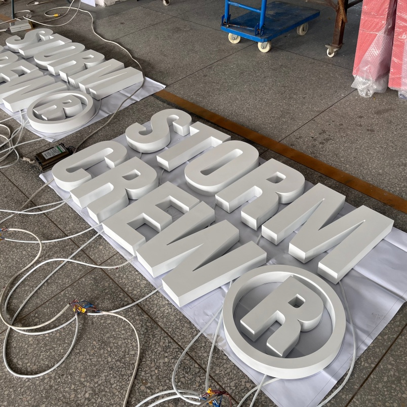 Tst Long-Lasting Laser-Cut Front-Lit Sign for Sophisticated Retail Ambiance