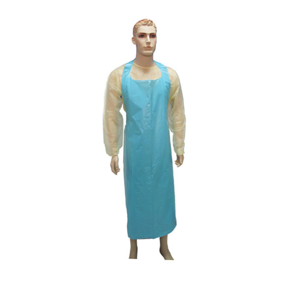 Free Sample Disposable Plastic Sanitary Protective Waterproof Bib Kitchen Aprons for Household Cleaning