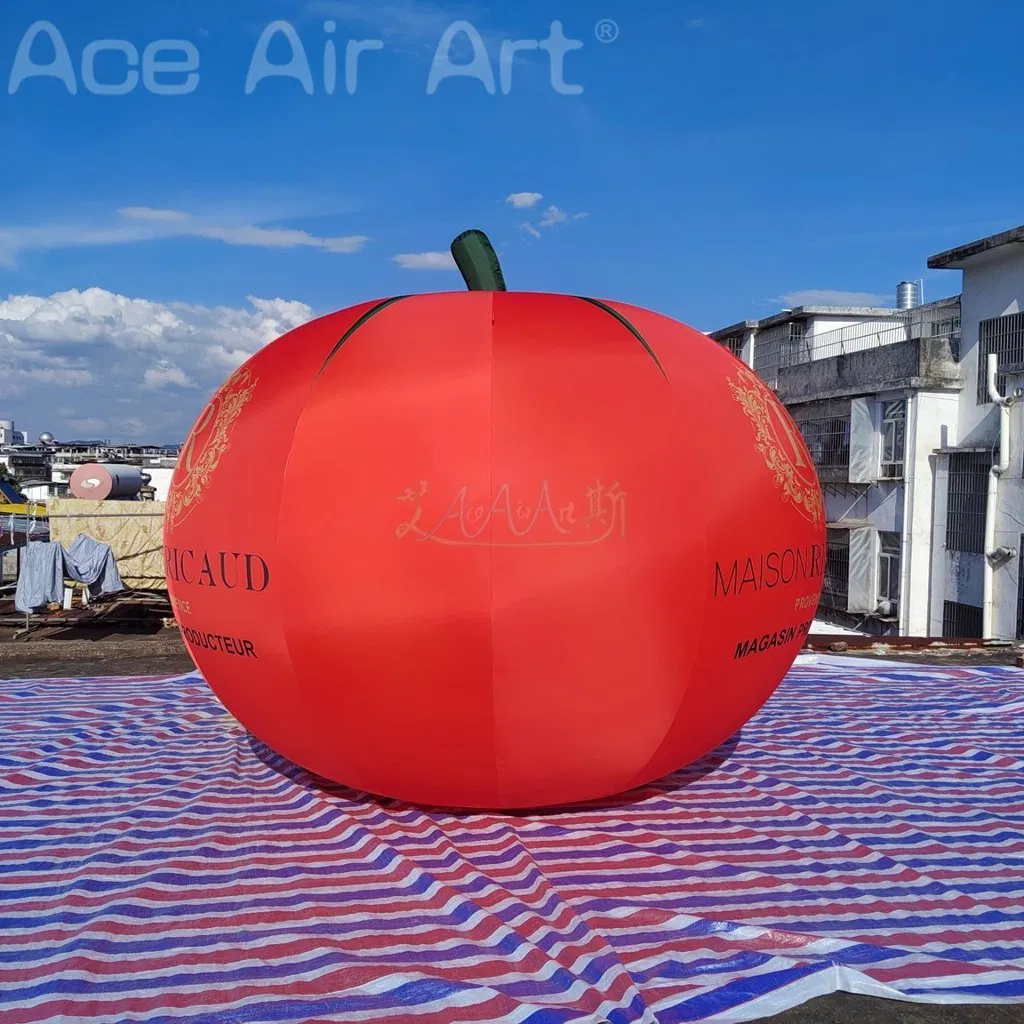 3mh or Custom Outdoor Giant Inflatable Vegetable Balloon Red Inflatable Tomato for Advertising
