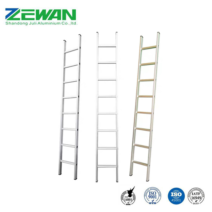 Aluminium Household Folding Ladder Multi-Purpose Aluminum Fixed Straight Step Ladder