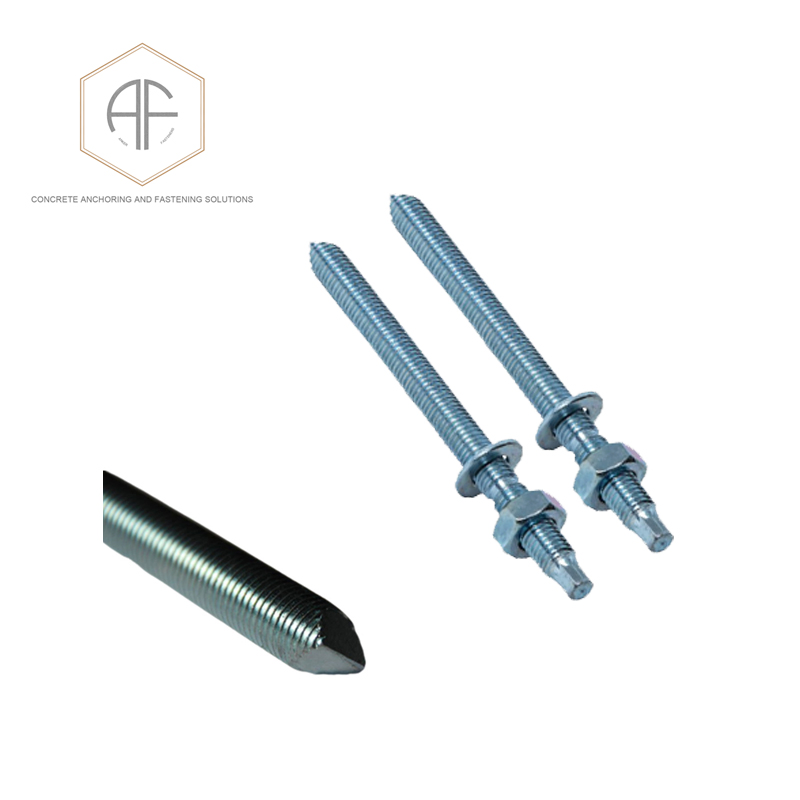 Анкерный болт M24 оцинкованный, углеродистая сталь