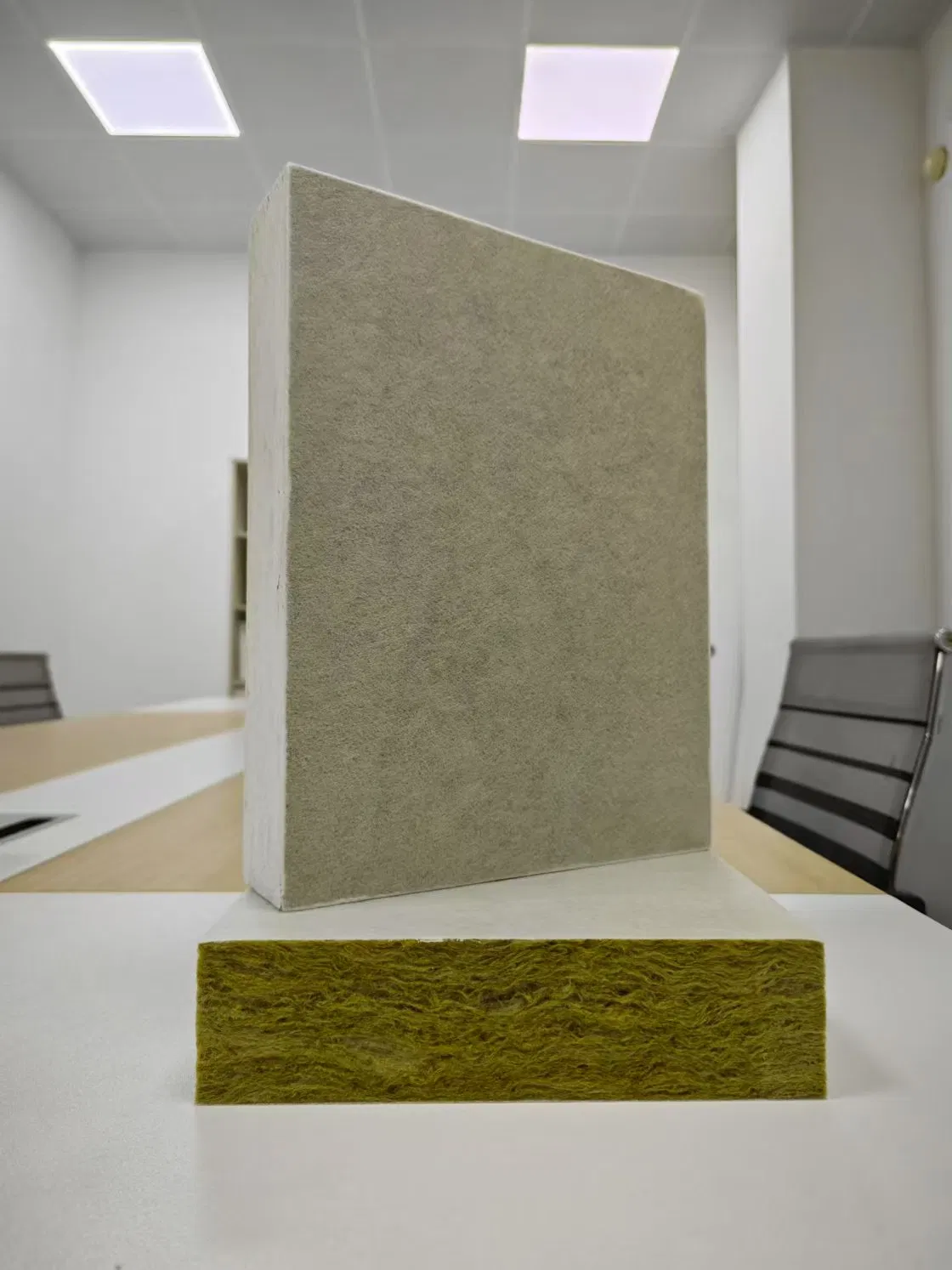 Premium Fireproof Rock Wool Ceiling Panels - Lightweight 120kg/M³