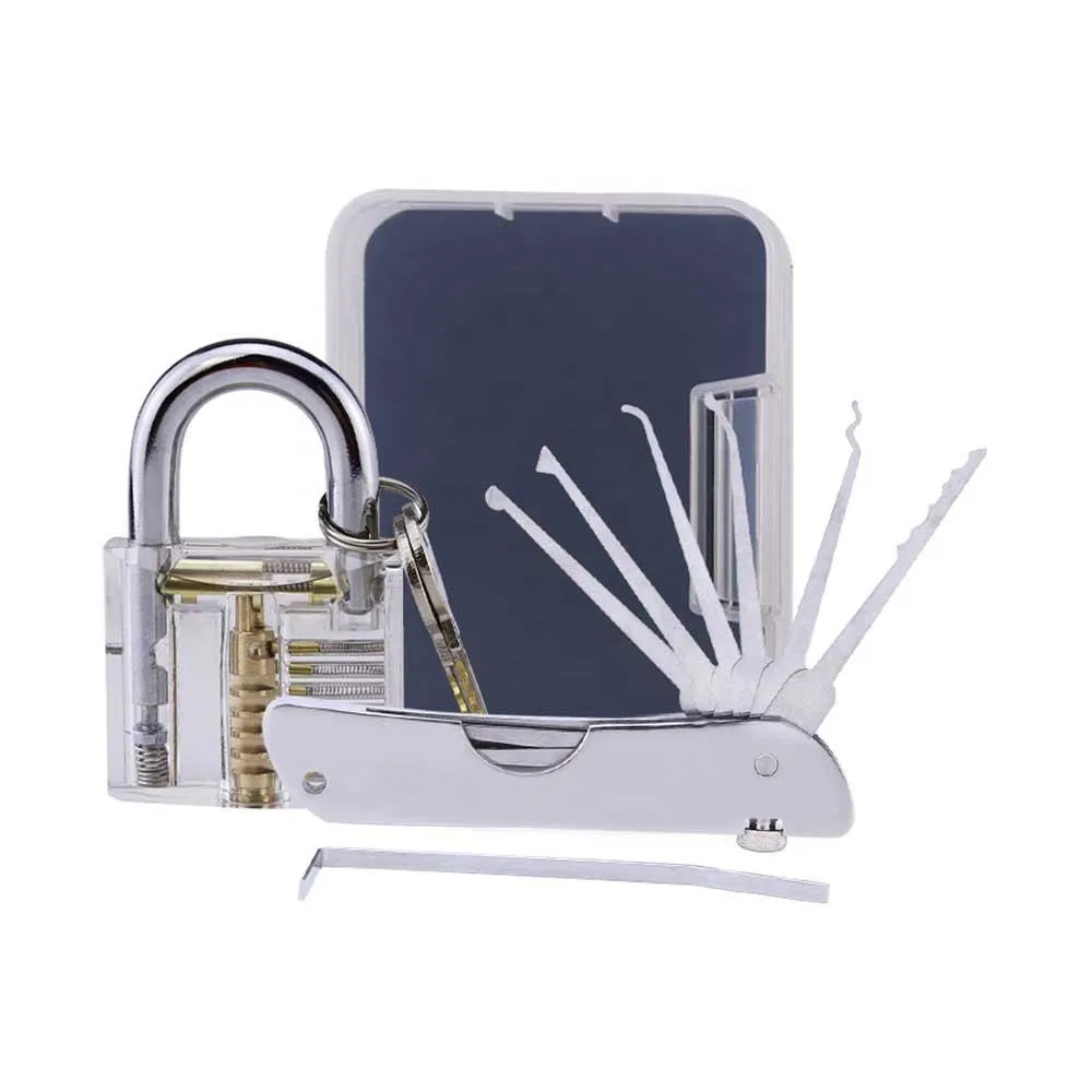 Foldable Door Opener Locksmith Tool Stainless Steel Multitool Knife Lock Repair Sets