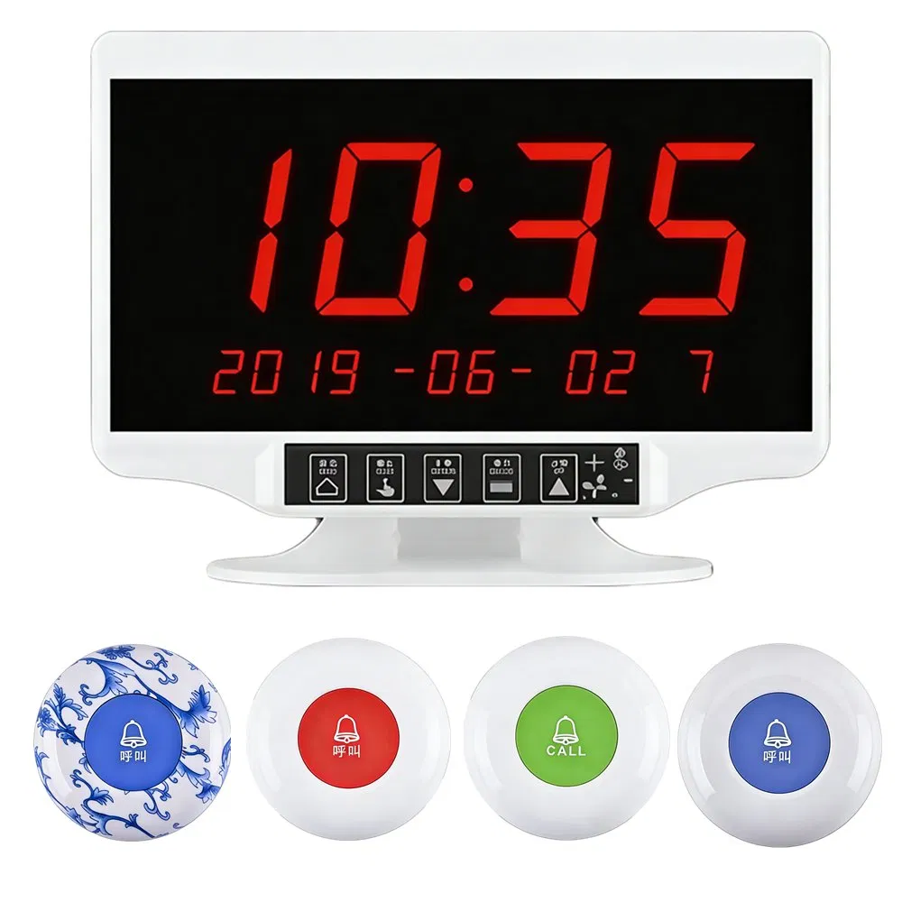 Waterproof Wireless Pager, One-Touch Service Bell for Restaurant, Bar & Club