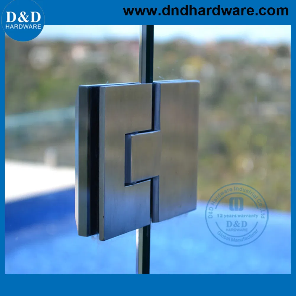 Branded Quality Factory Price Stainless Steel 180 Degree Glass to Glass Hinge