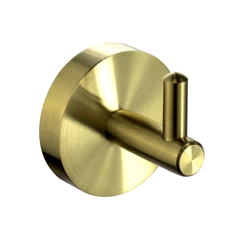 Wall Mount Hook Kitchen Modern Stain Brass Bathroom Clothes Display Towel Metal Door Hanger Coat Wall Hooks