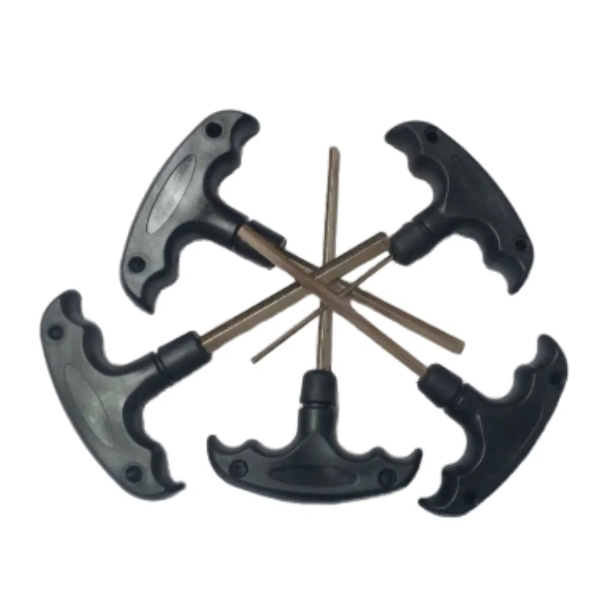 T-Handle and L-Wrench Hex Keys with Security Hole & Anti-Slip Plastic Handle