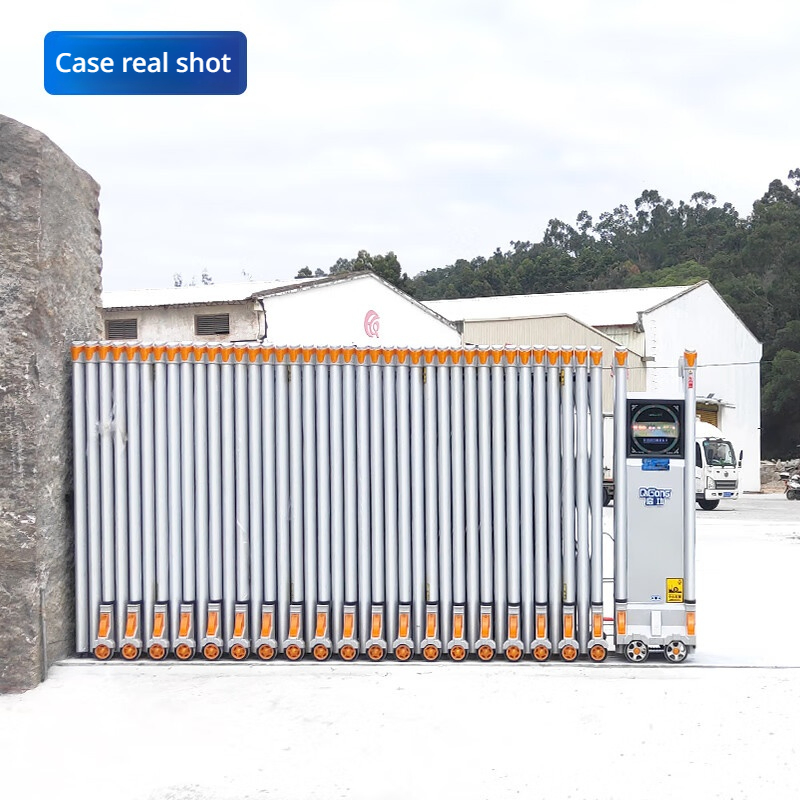 Factory Price Industrial Park Entrance Automatic Collapsible Gate Industrial Retractable Gate