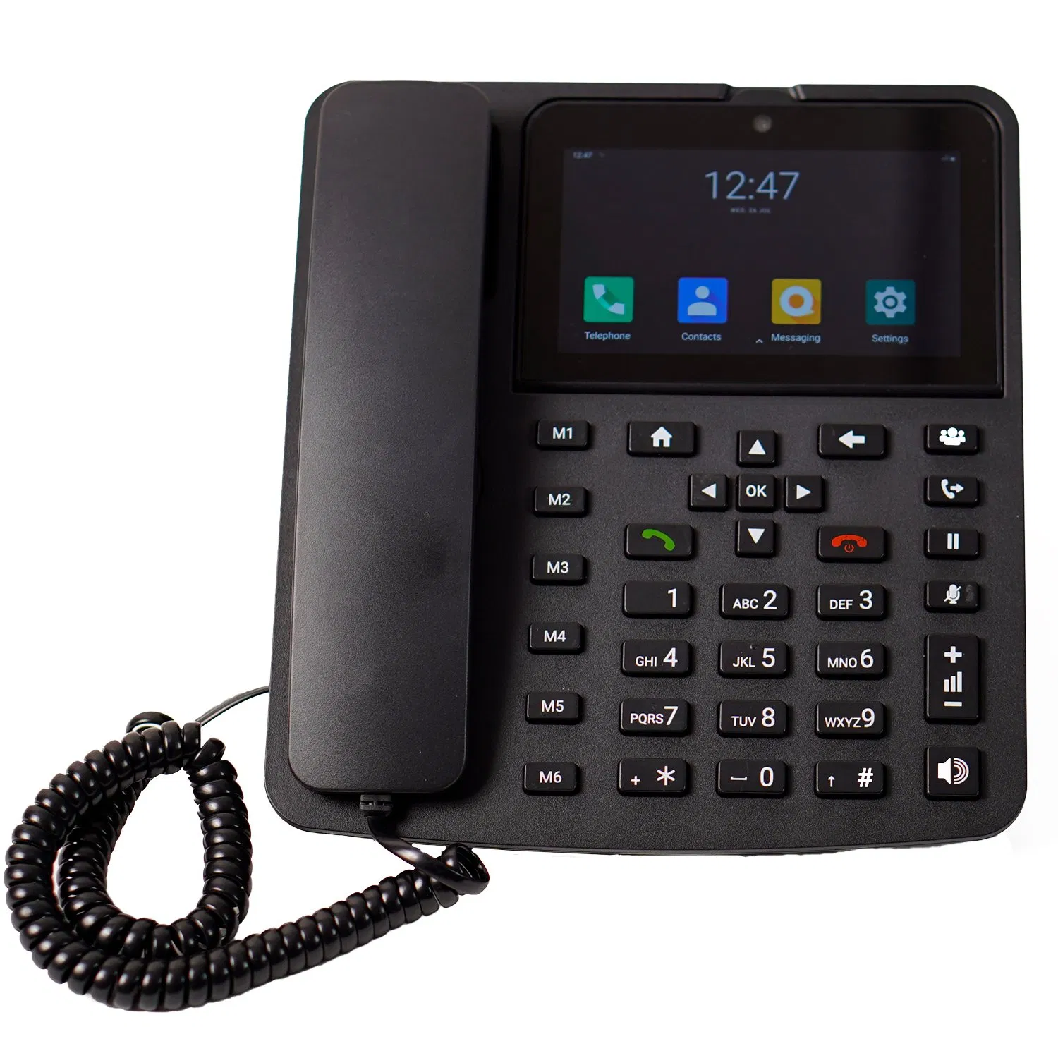 SIM Card Desk Telephone with WiFi Hotspot and SMS Redial Feature