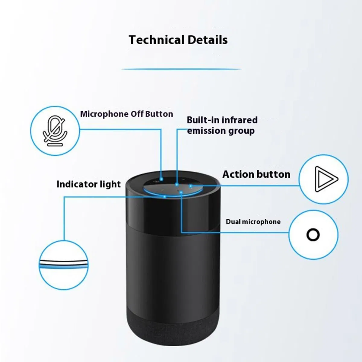 Tuya Smart Speaker Home Life High Sound Small Speaker for Alexa Voice Control Wireless Ai Bluetooth House Intelligent Control