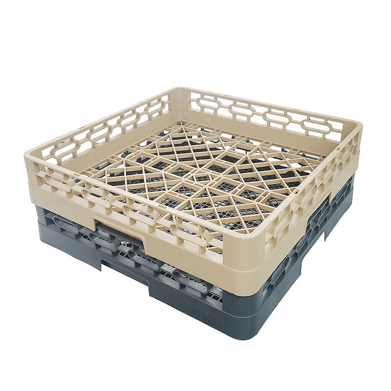 Commercial Square Glass Storage Restaurant Bowl Dish Drying Rack Plastic Flatware Rack