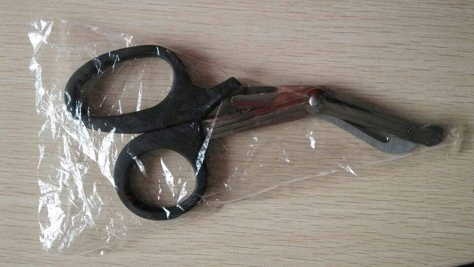 High Quality Outdoor Camping Rescue Tools Emergency Response Shears Stainless Steel Trauma Shears Bandage Scissor
