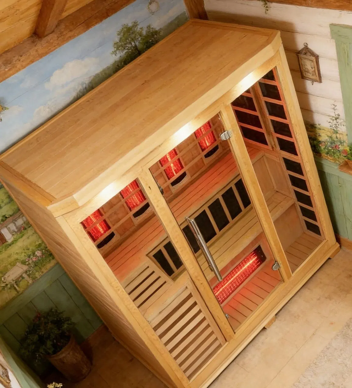 Инфракрасная сауна на 2 персоны из канадского хемлока