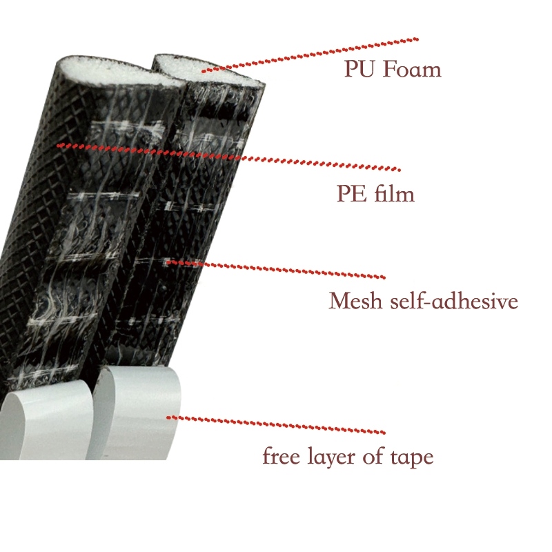 Soft PU V Profile for Anti-Collision Wooden Door Installation