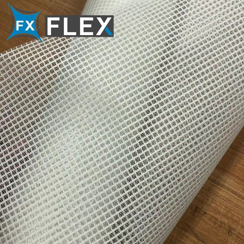 PVC Coated Polyester Mesh Fabric for Printing and Curtain