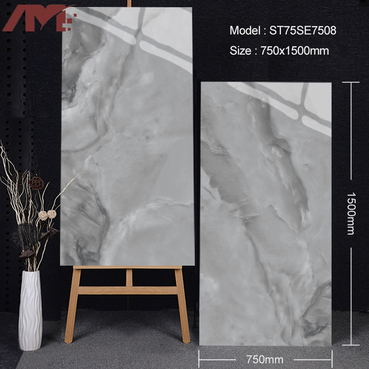 Marble Slab for Bathroom Glazed Porcelain Sintered Stone 750mm*1500mm