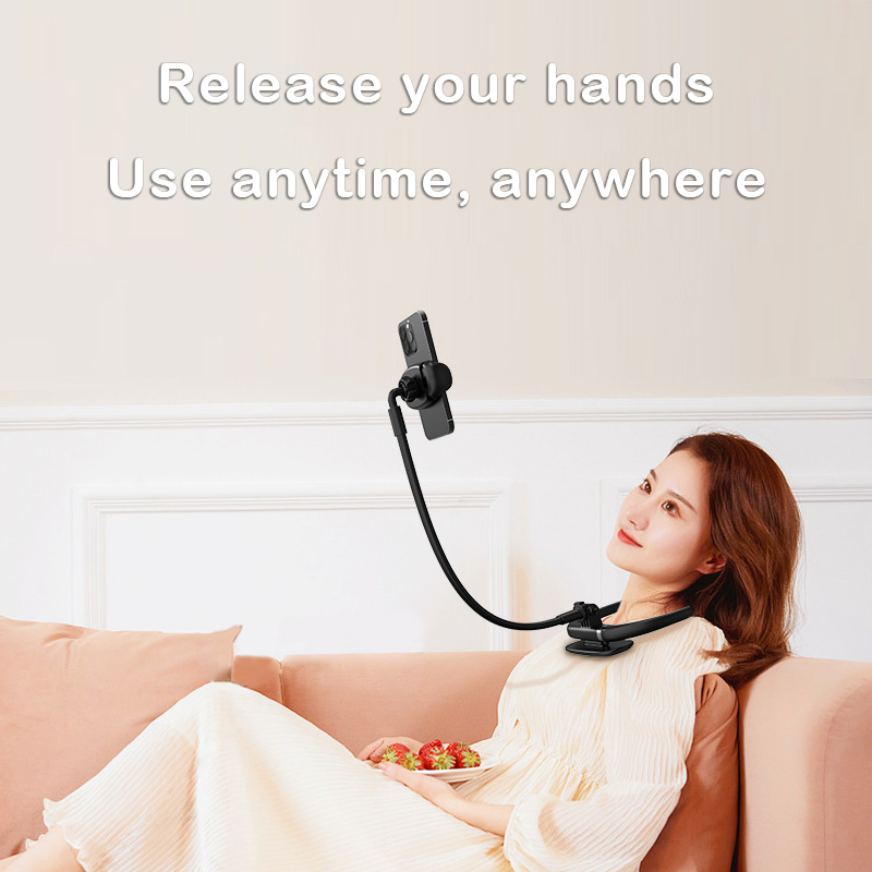 OEM Custom Mobile Stand Phone Holder Flexible Lazy Hanging Neck Phone Holder Stand Mount Necklace Support Bracket