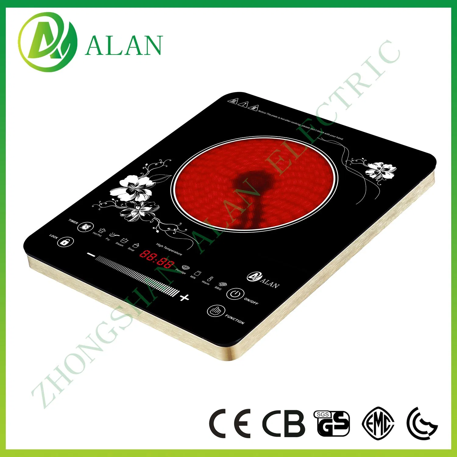 CB Certificate Portable Small Size Mini Infrared Cooker 2000W for Hongkong/Singapore Market