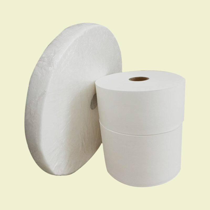 White Airlaid Paper Jumbo Roll Raw Paper Absorbent for Napkin or Serviette