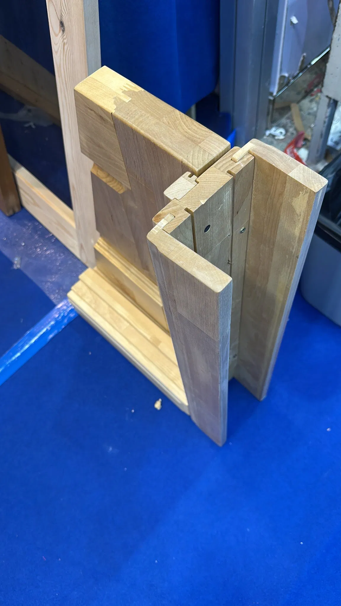Solid Wood Pine Door with Knots with Wood Wax Oil